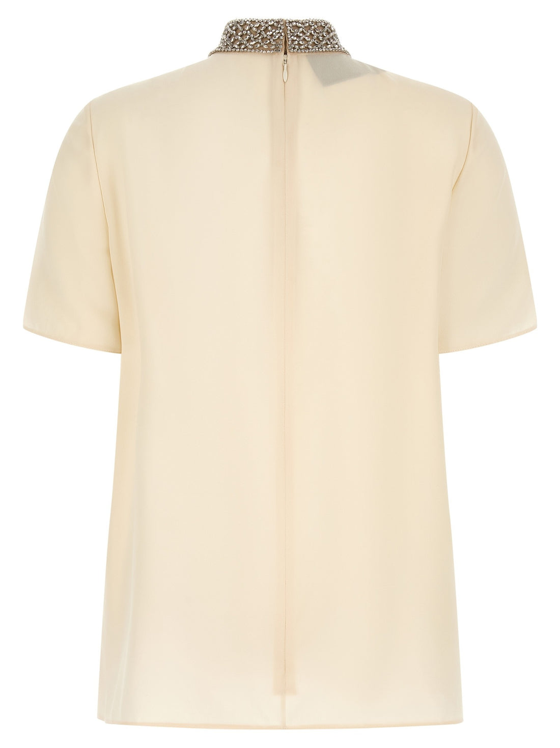 Valentino Garavani - Valentino Garavani jewel collar top White 40 IT