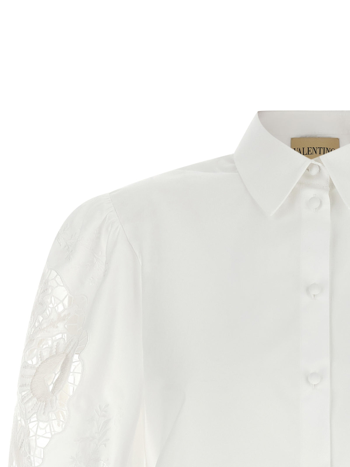 Valentino Garavani - Valentino Garavani macramé insert shirt