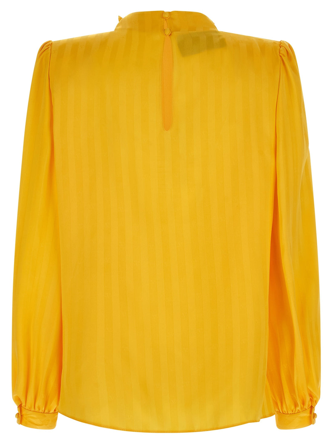 Valentino Garavani - 'Mossi' Silk Shirt Yellow