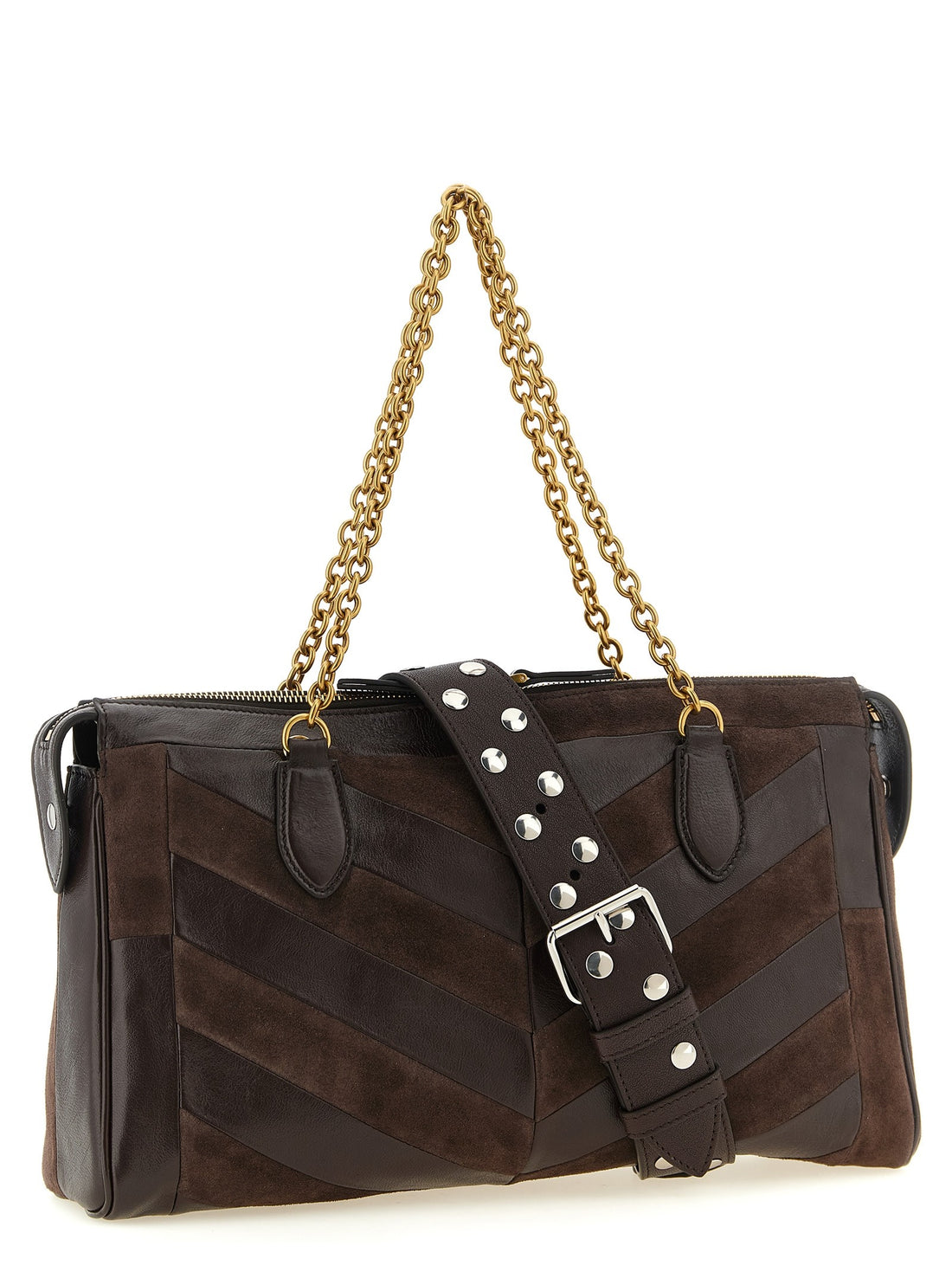Valentino Garavani - 'Panthea' medium shoulder bag Brown U