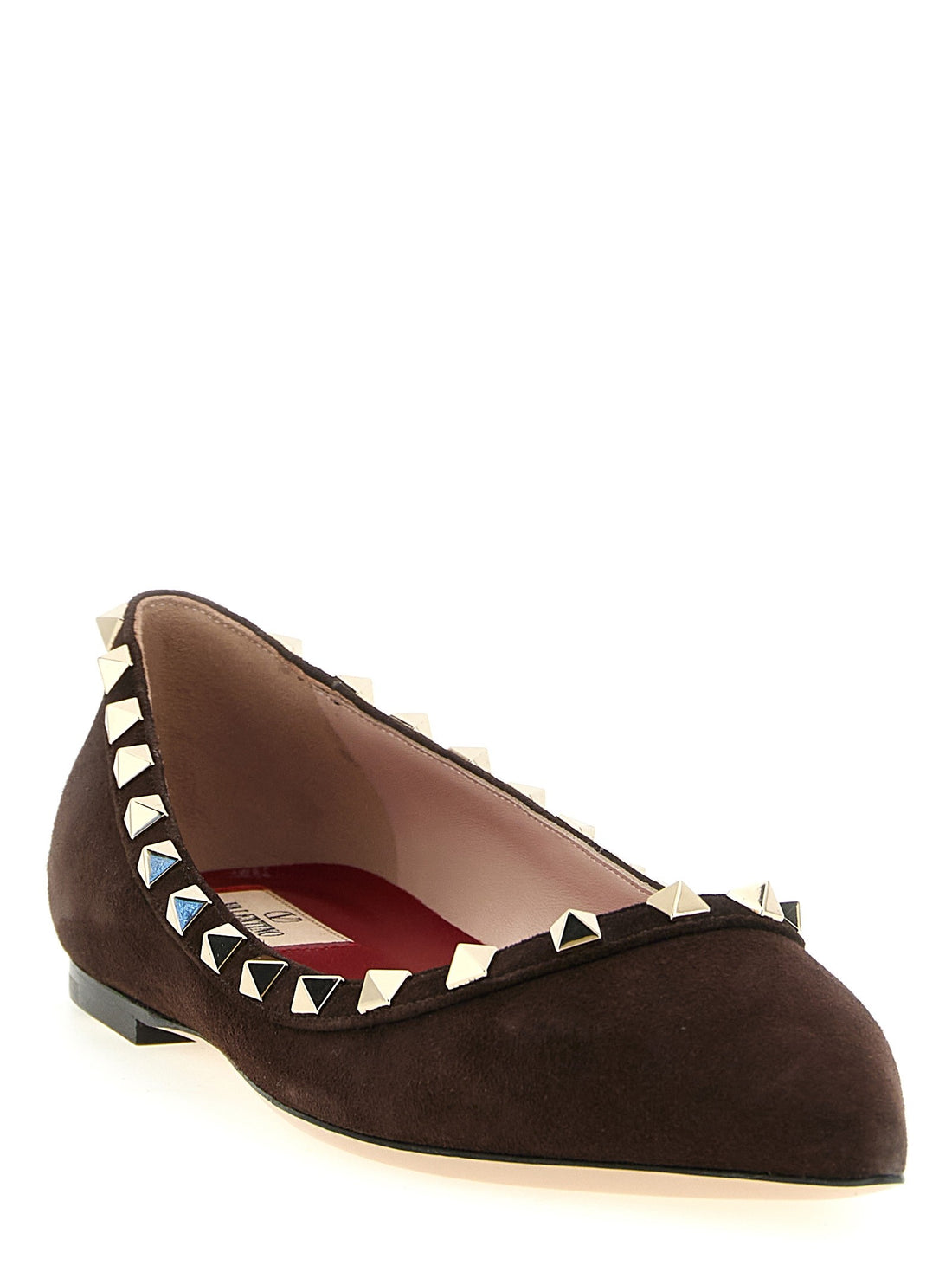 Valentino Garavani - Rockstud ballet flats Brown