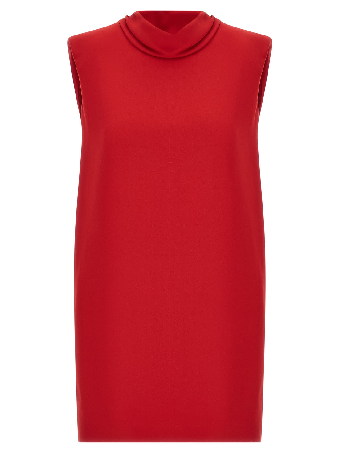 Valentino Garavani - Solid Silk Dress Red