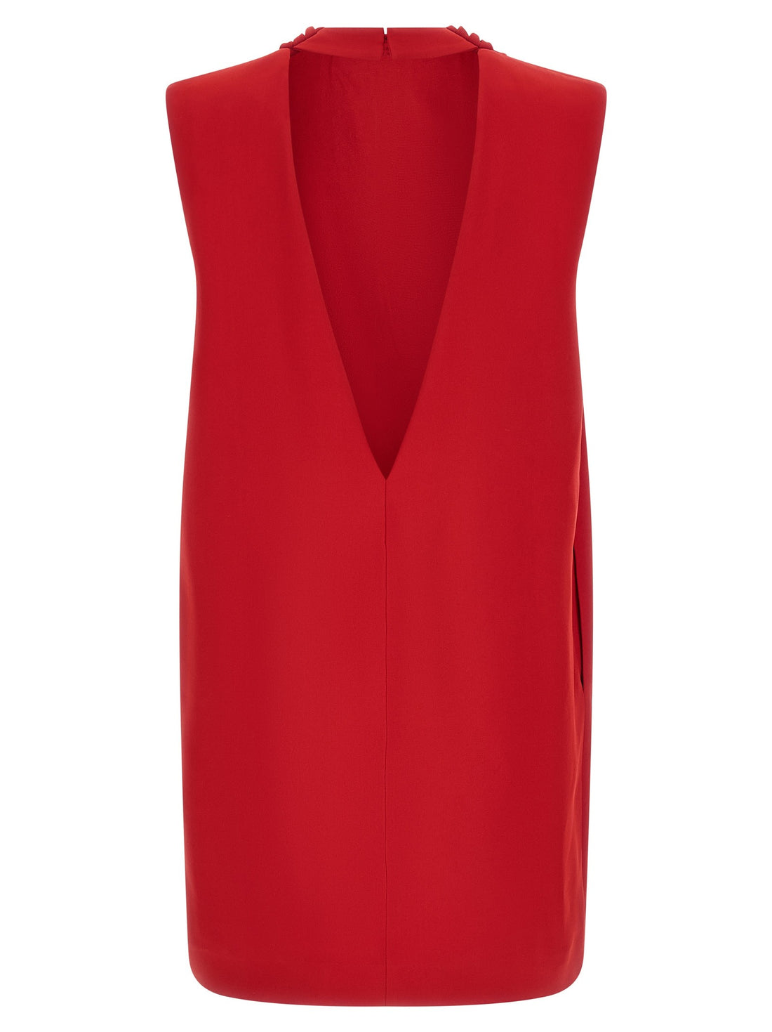 Valentino Garavani - Solid Silk Dress Red