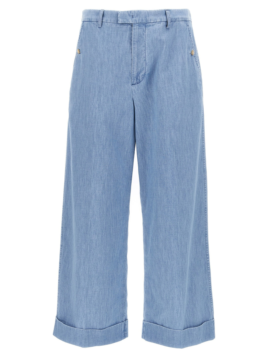 Valentino Garavani - Valentino Garavani turn-up jeans Blue 50 IT