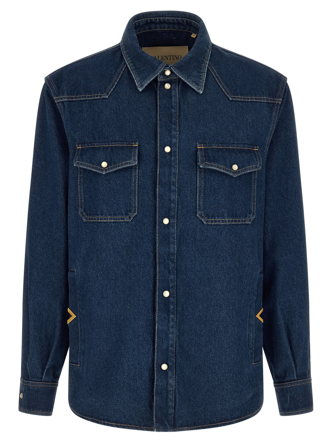 Valentino Garavani - Valentino Garavani 'VGold' shirt Blue