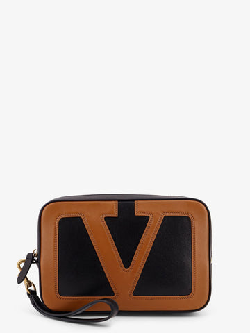 Valentino Garavani Viva Superstar leather clutch