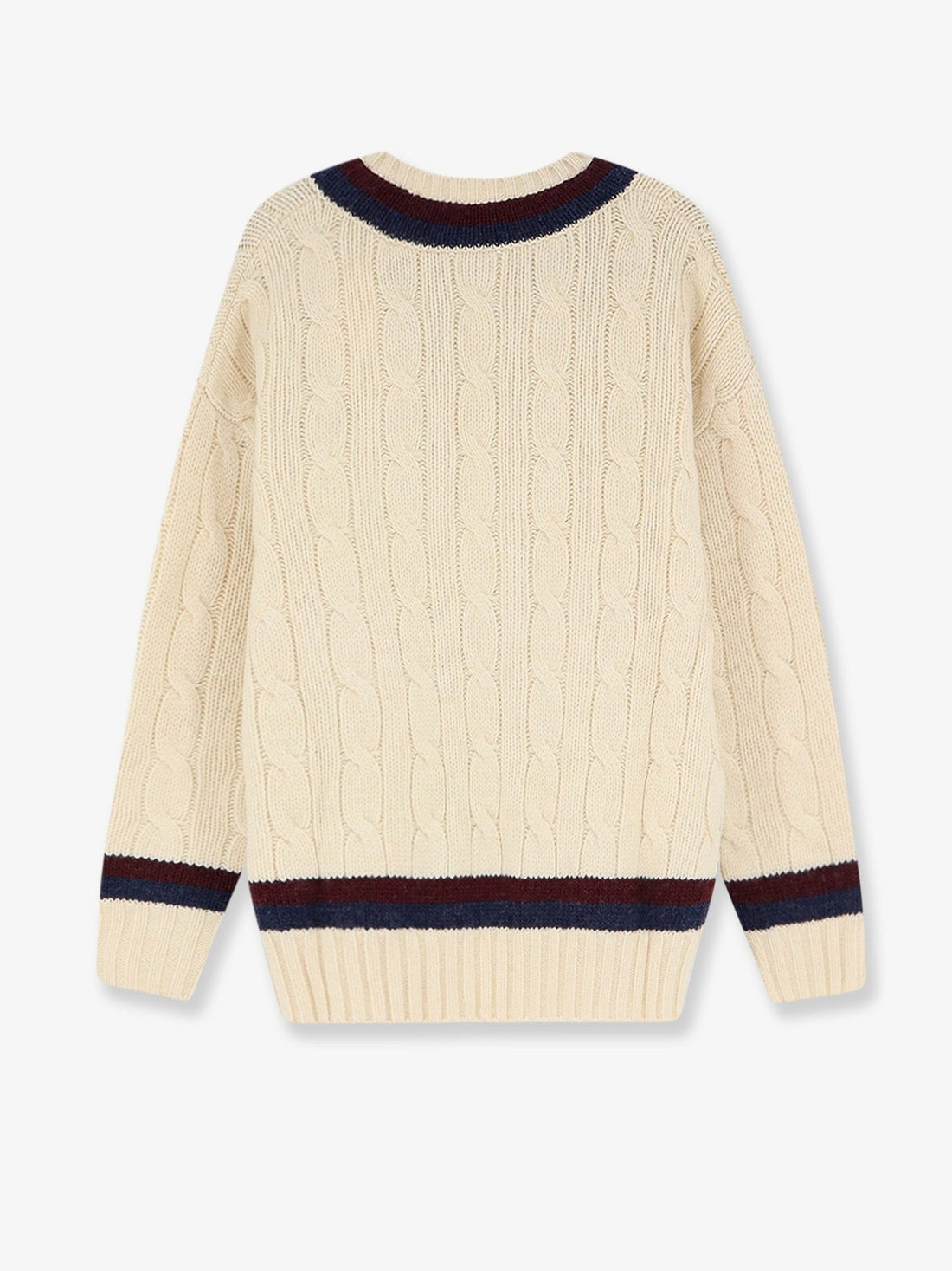 ZIMMERMANN - Valiant Cable Knit Wool Sweater Natural