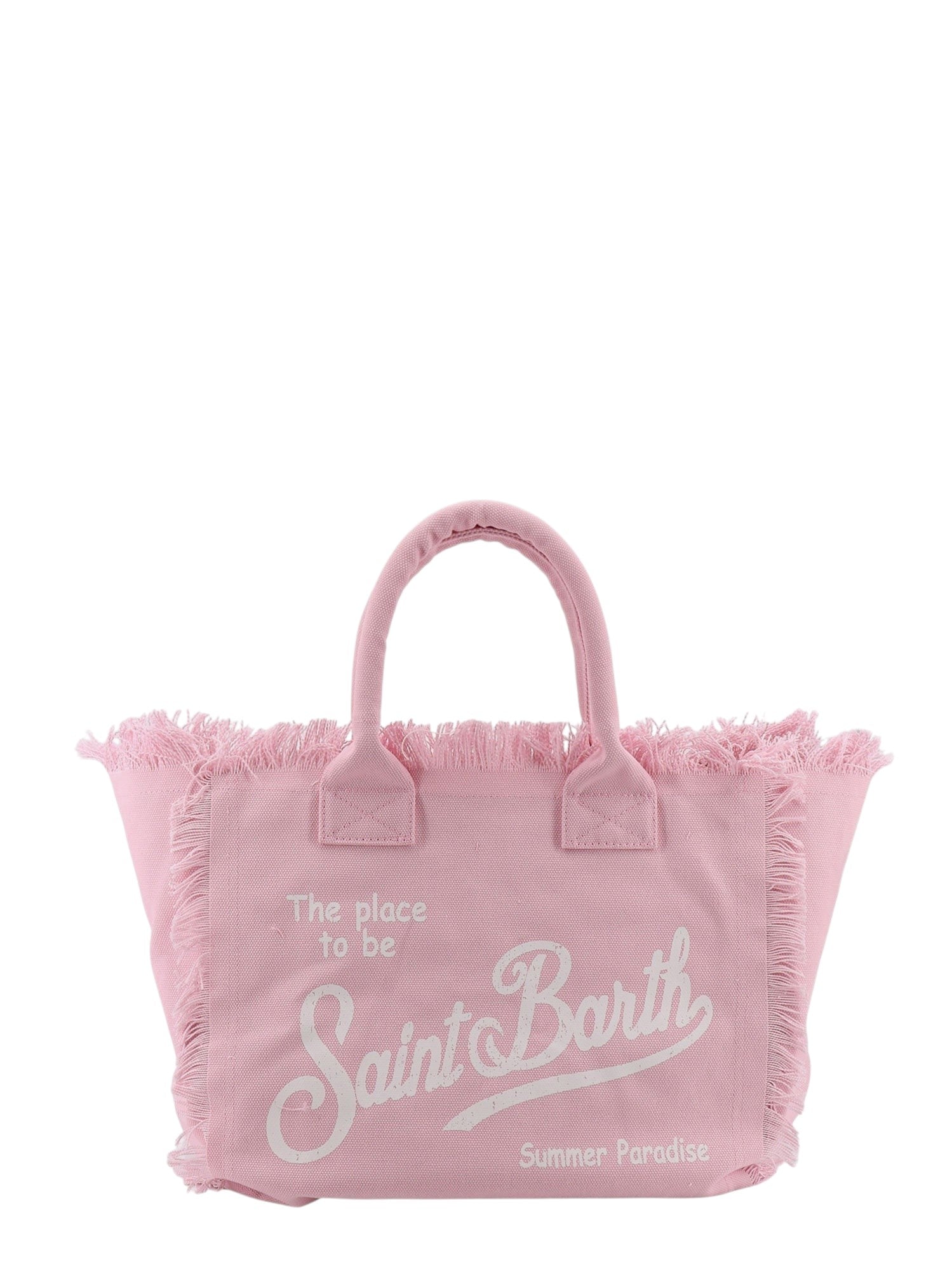 MC2 SAINT BARTH Vanity canvas shoulder bag with front logo print