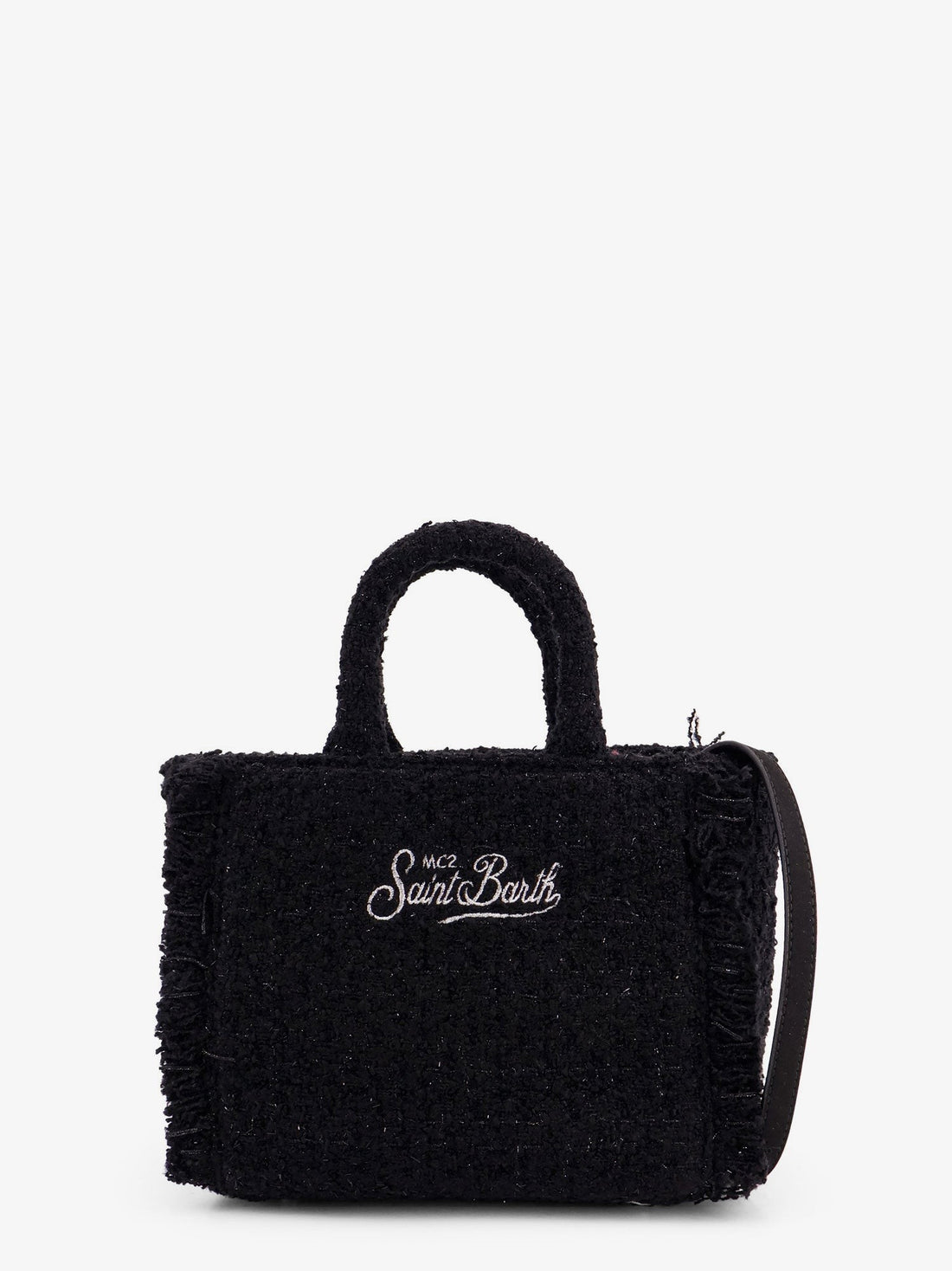 Vanity crossbody bag with embroidered logo on the front