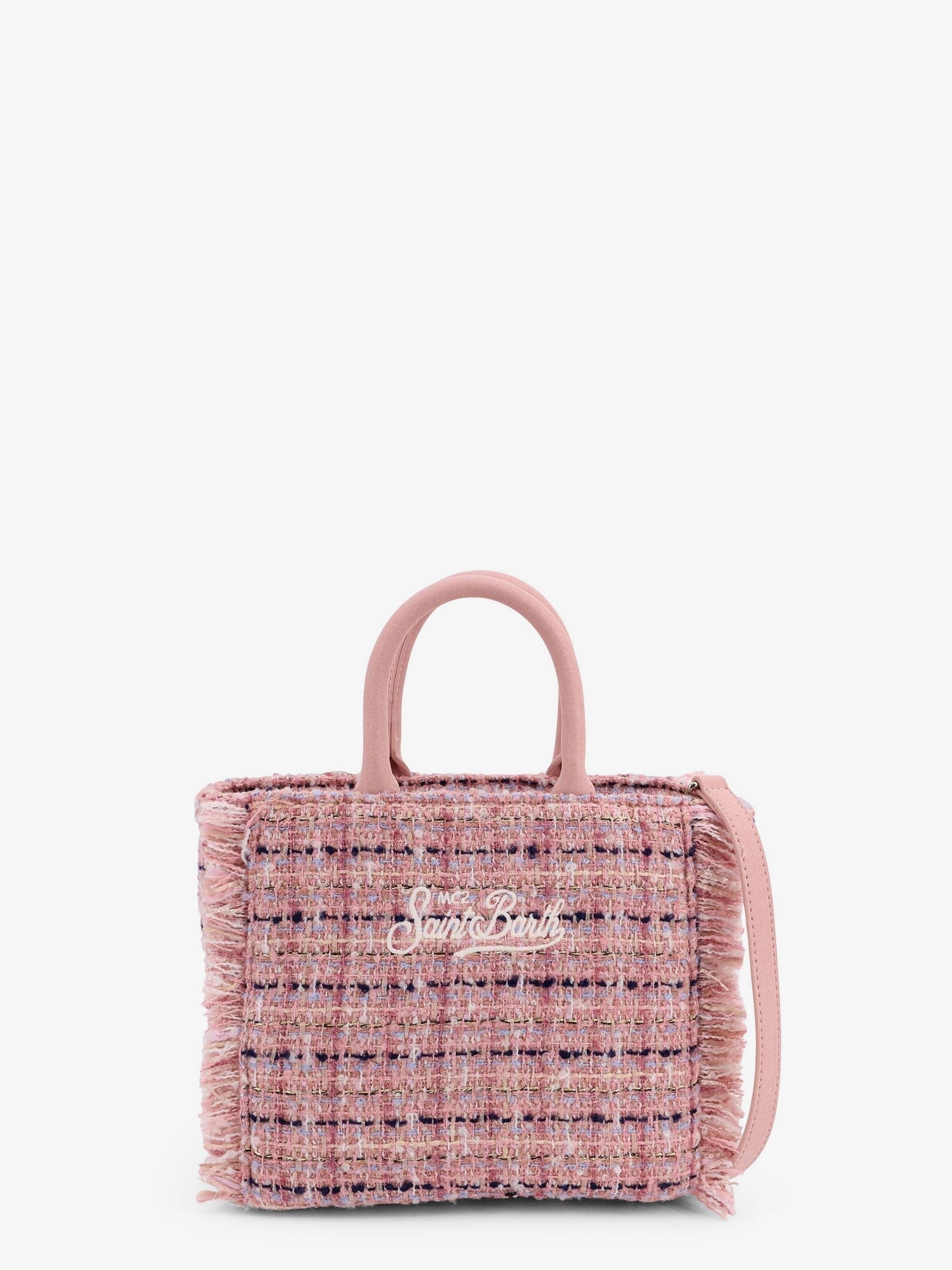 Vanity crossbody bag with embroidered logo on the front