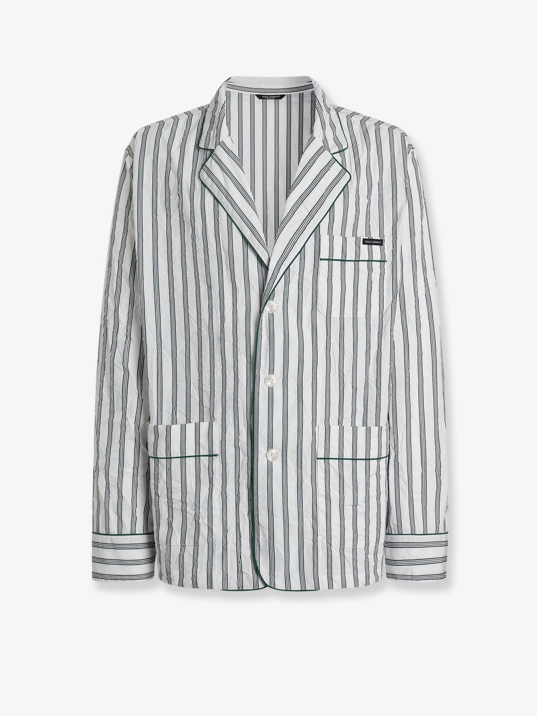 Dolce & Gabbana Vanity froissé fabric dressing gown shirt