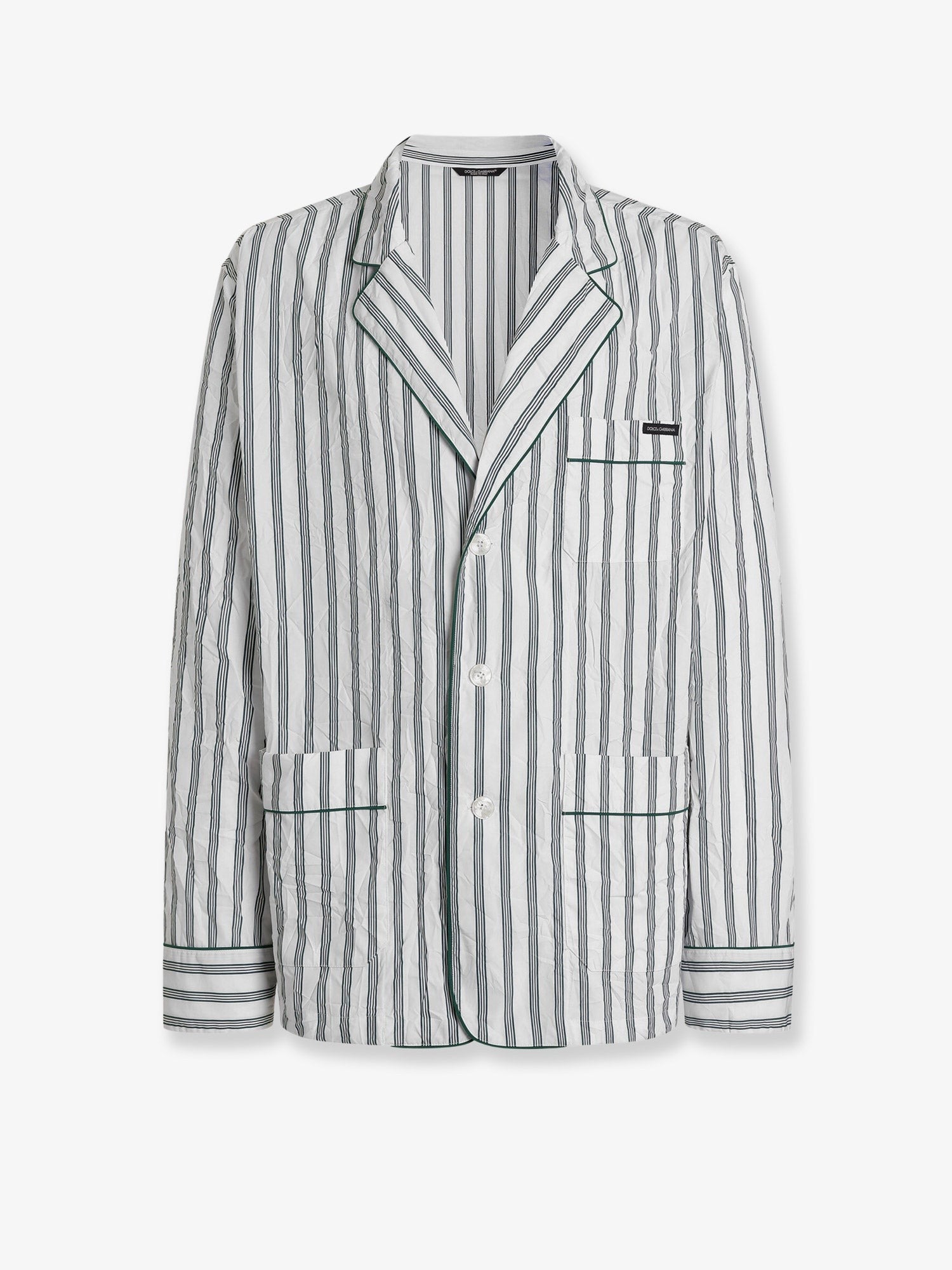 Dolce & Gabbana Vanity froissé fabric dressing gown shirt