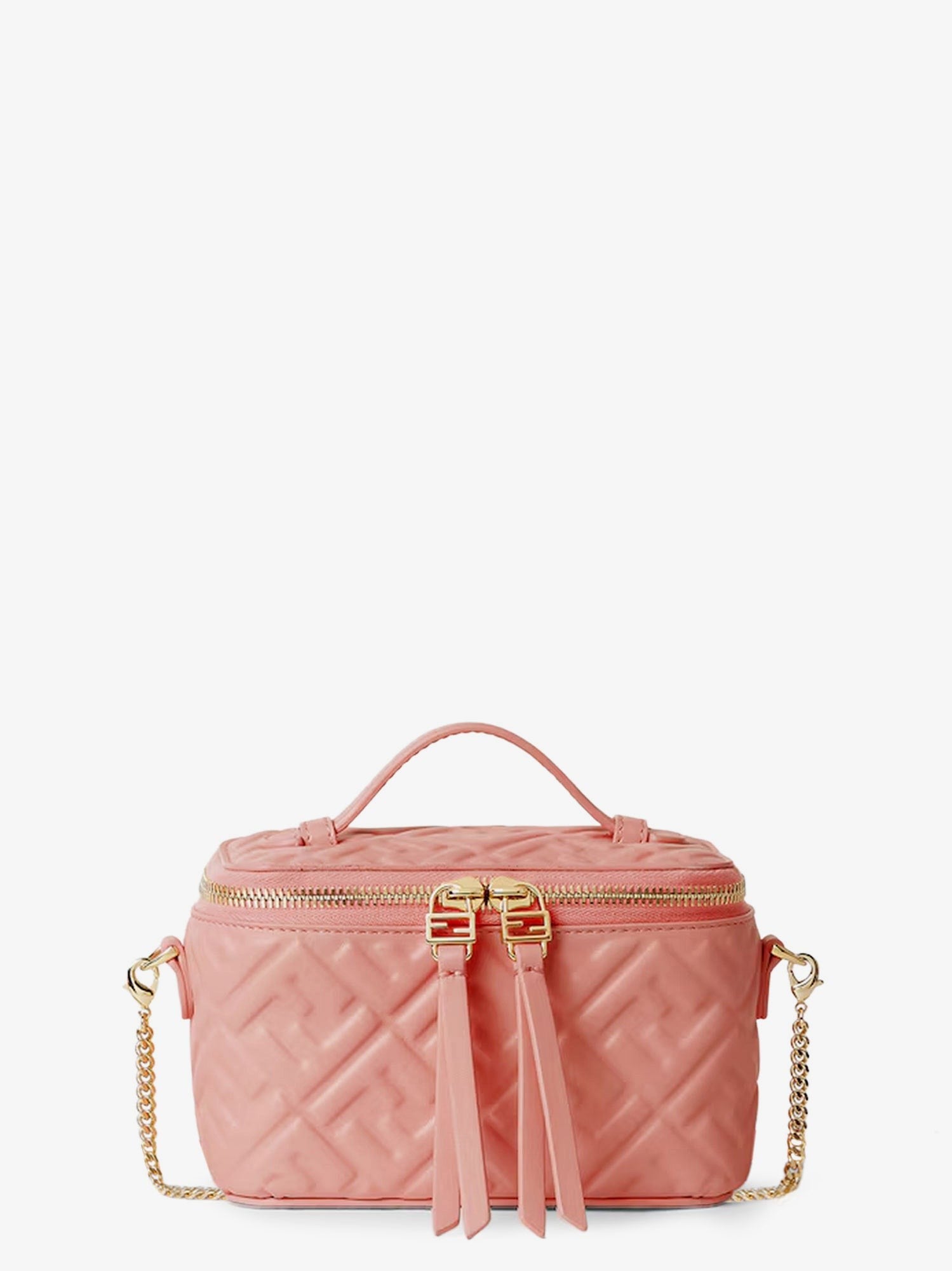 Vanity leather shoulder bag with FF motif