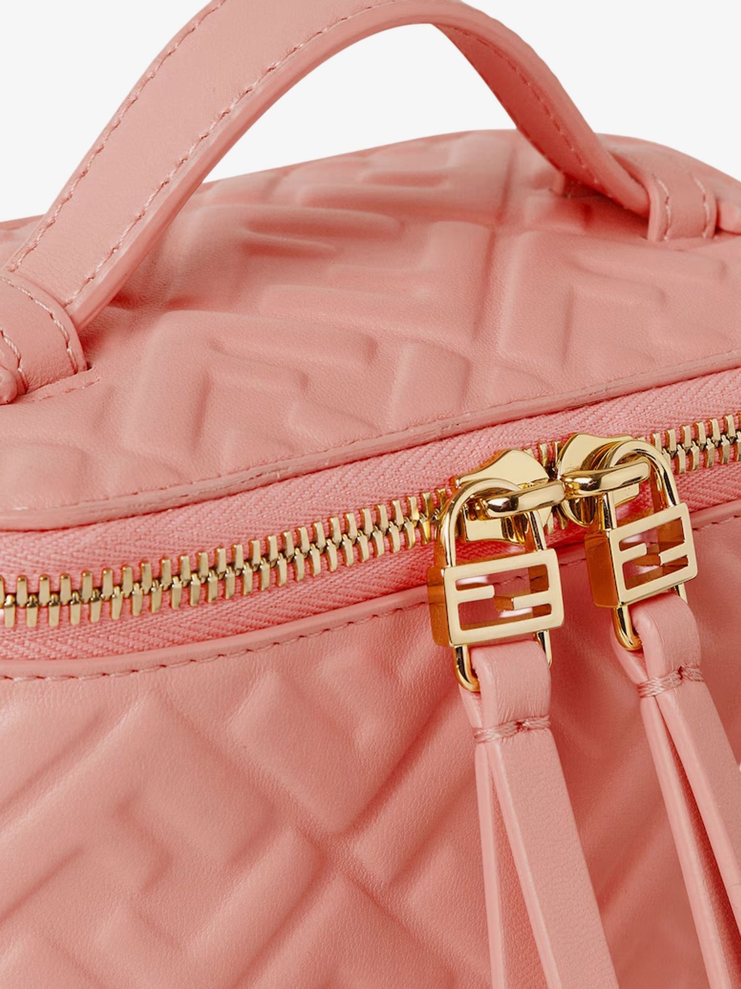 Vanity leather shoulder bag with FF motif