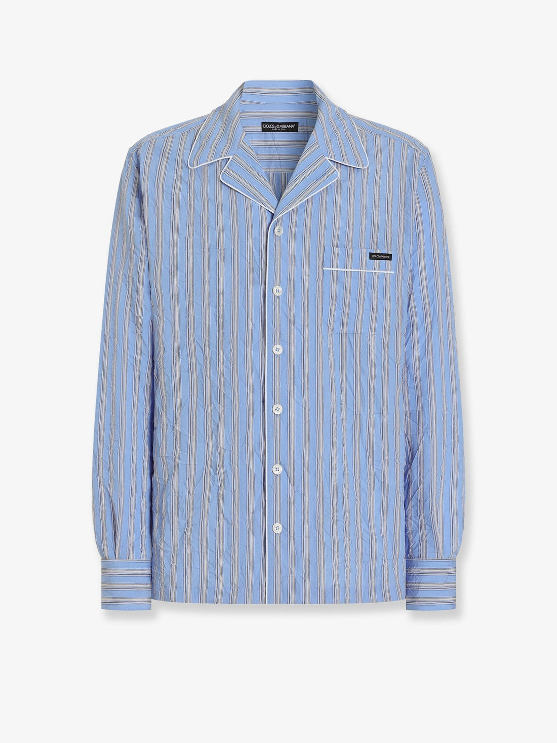 Dolce & Gabbana Vanity Pajamas froissé cotton shirt