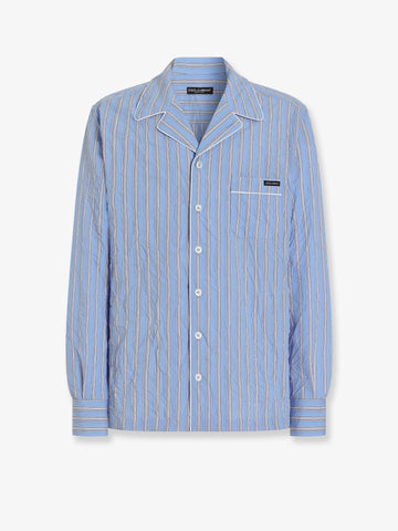 Dolce & Gabbana Vanity Pajamas froissé cotton shirt