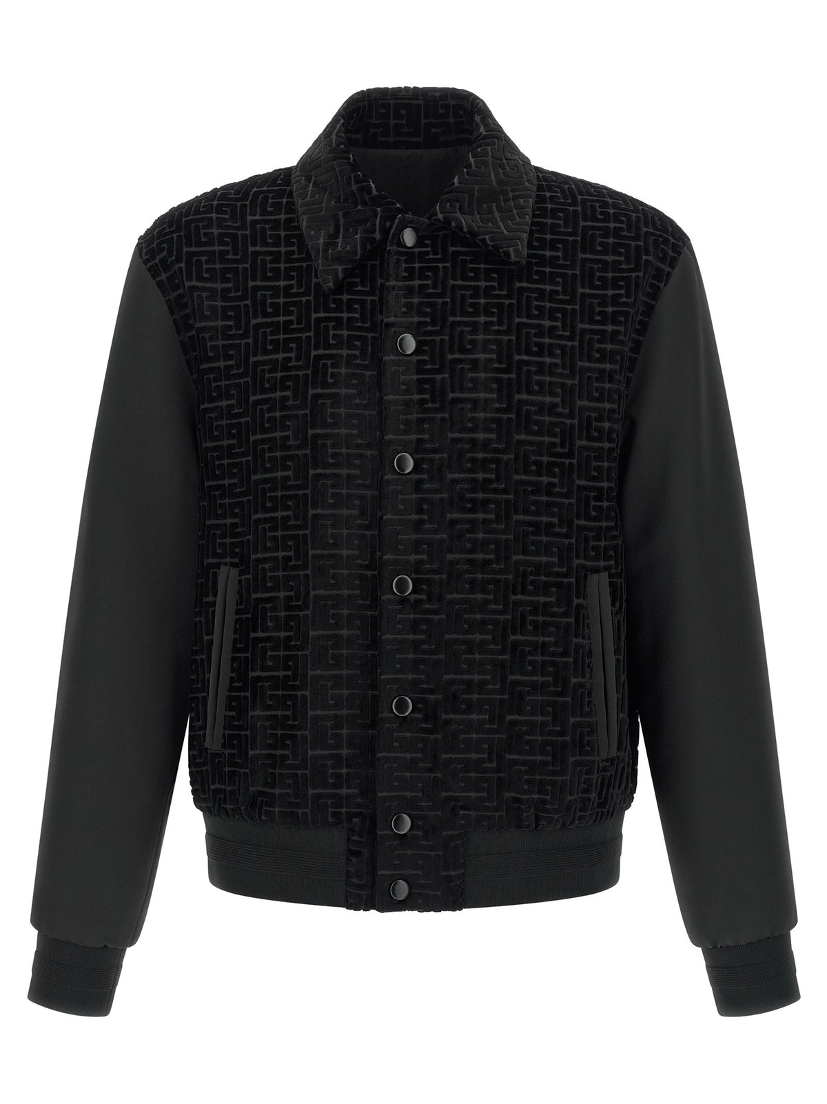 Balmain - Velvet bomber jacket