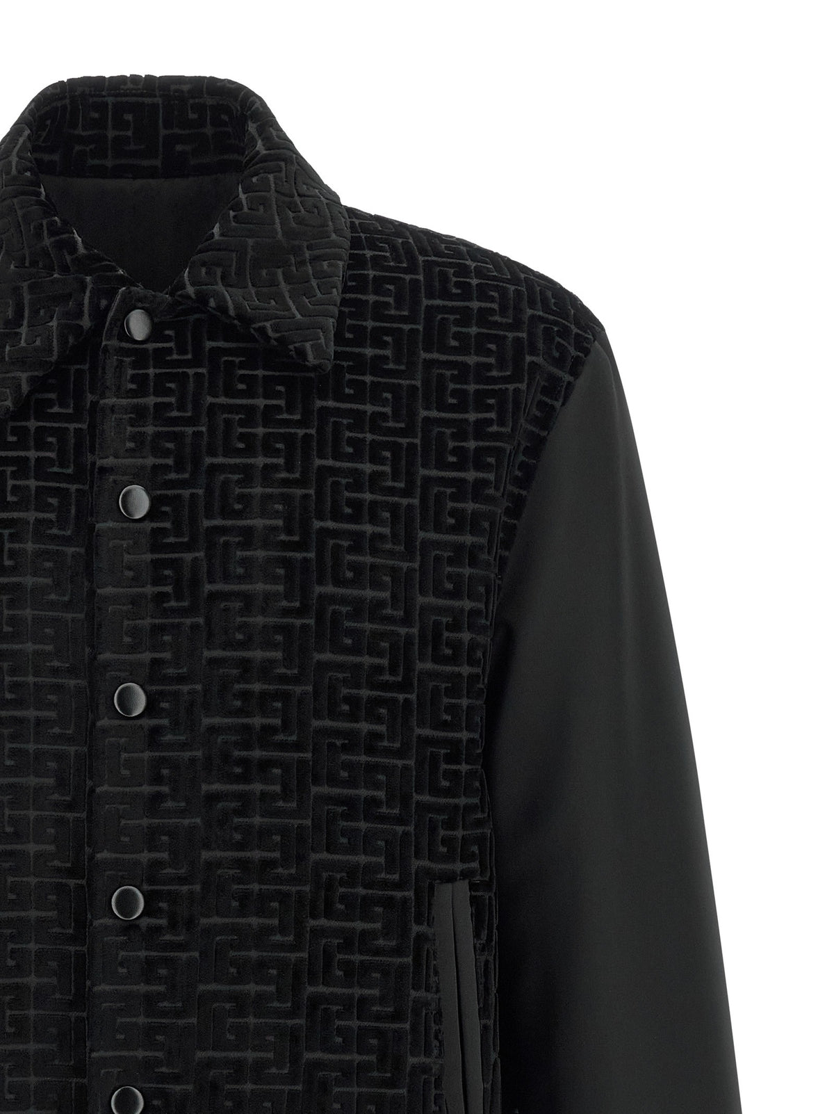 Balmain - Velvet bomber jacket