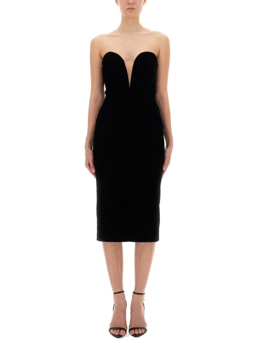 VELVET COCKTAIL DRESS