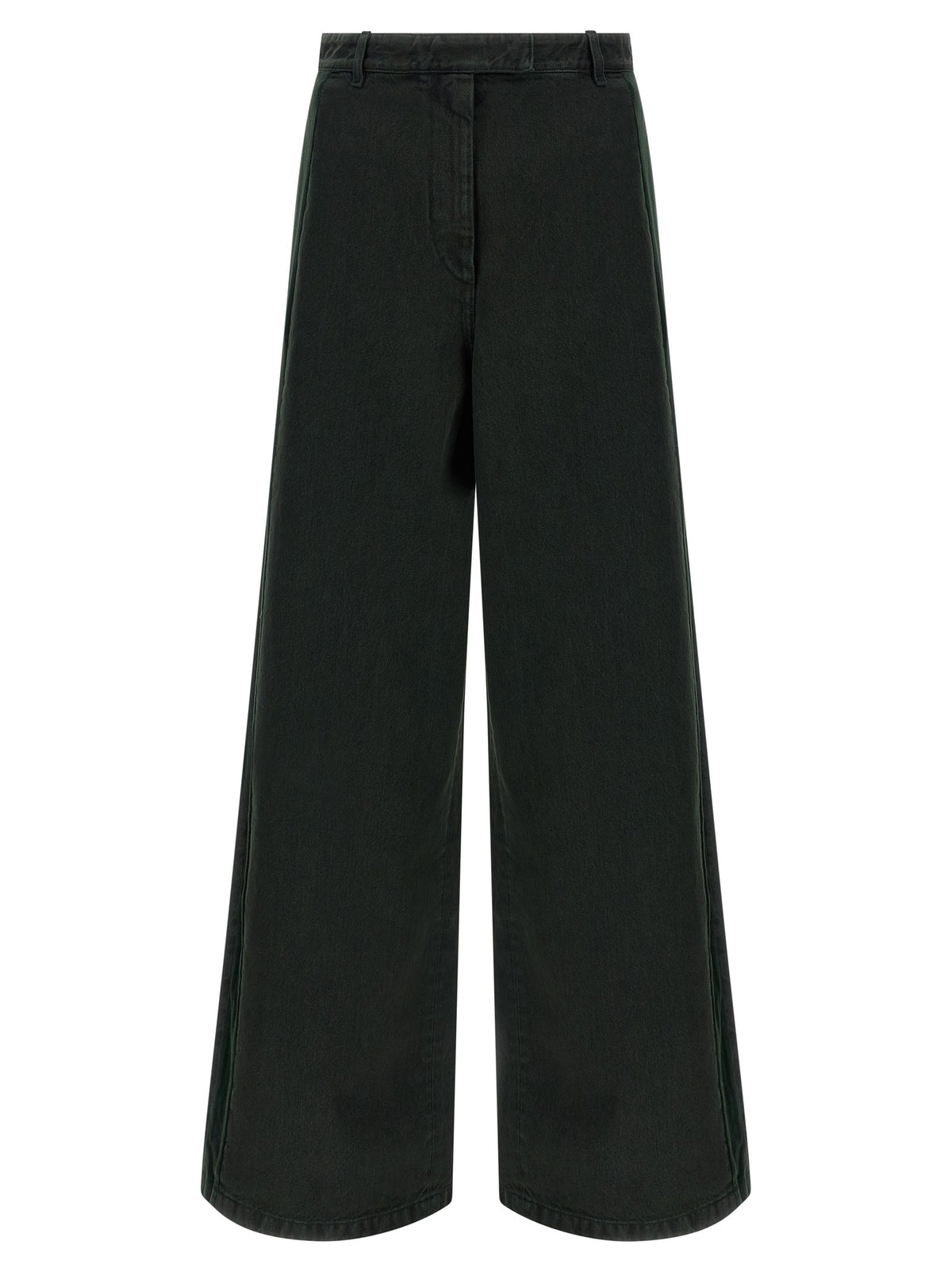 Dries Van Noten - Velvet insert jeans GREEN 38 FR