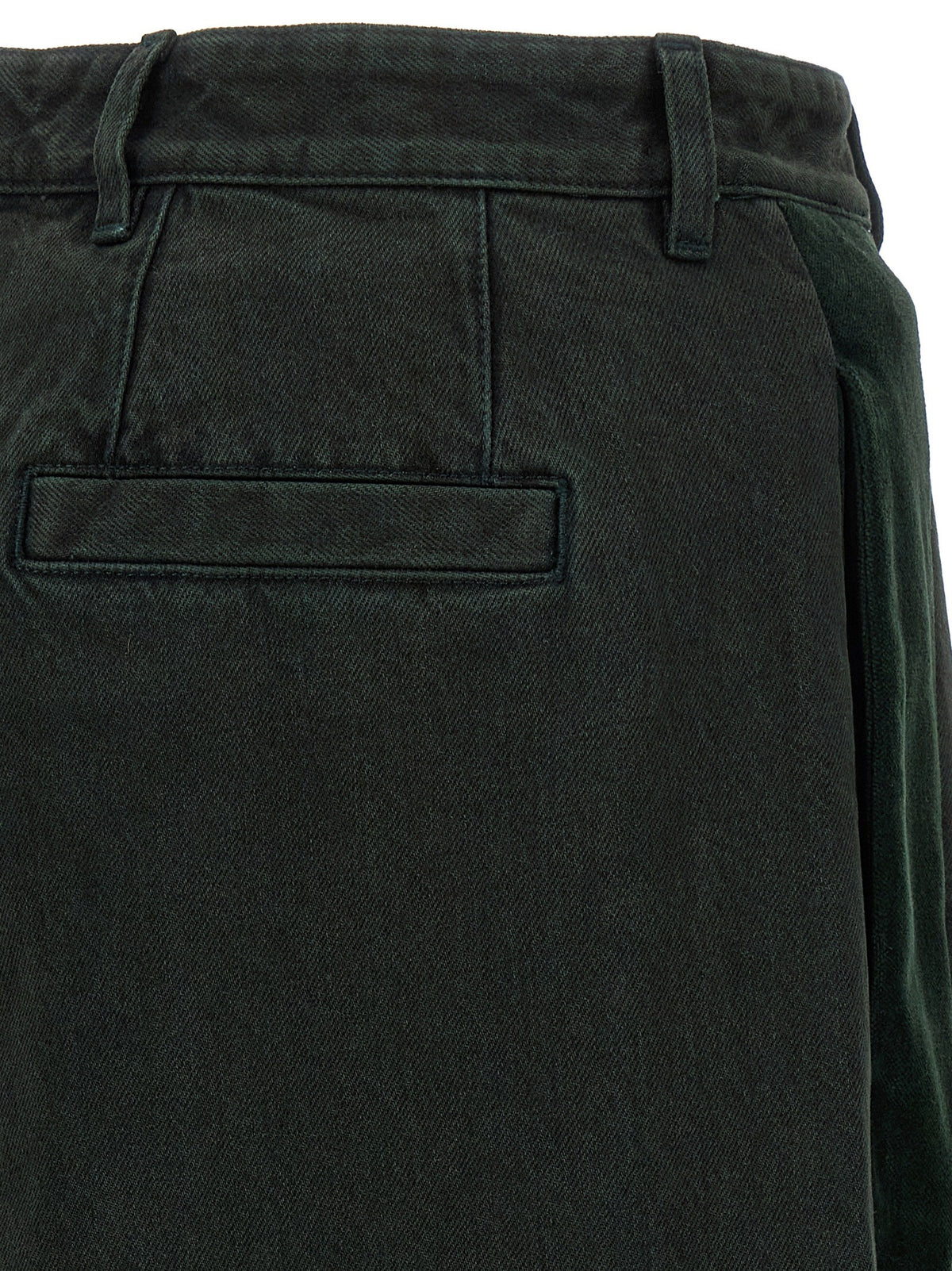 Dries Van Noten - Velvet insert jeans