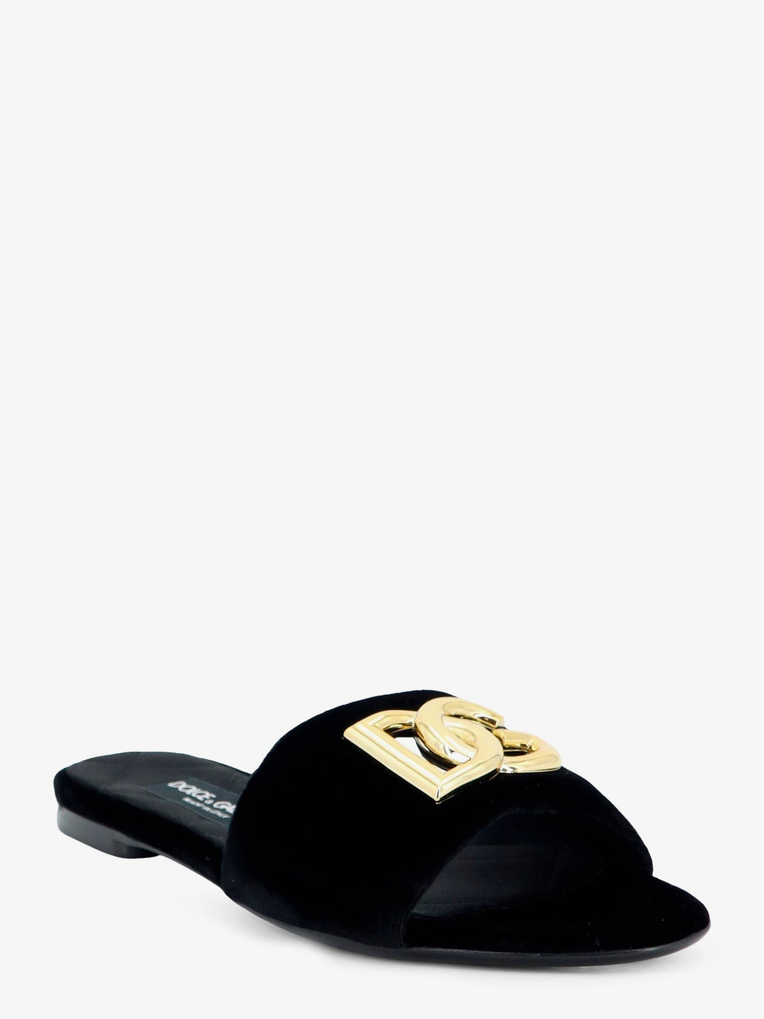 Dolce & Gabbana - Velvet sandals with DG logo on the front velvet-sandals-with-dg-logo-on-the-front_8db61063-65f8-42fd-a756-710f2870c26f