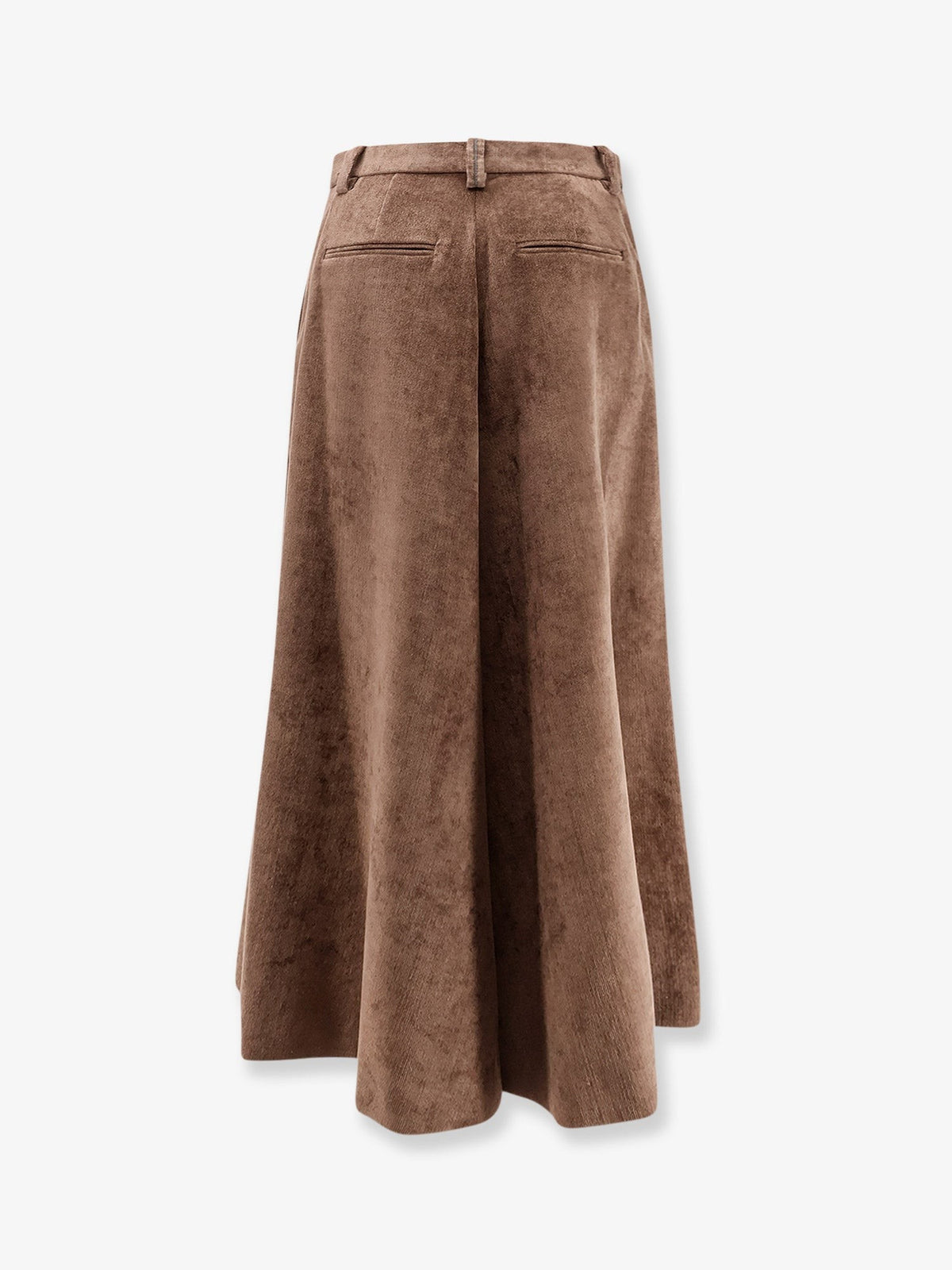 Brunello Cucinelli - Velvet skirt with Monili detail