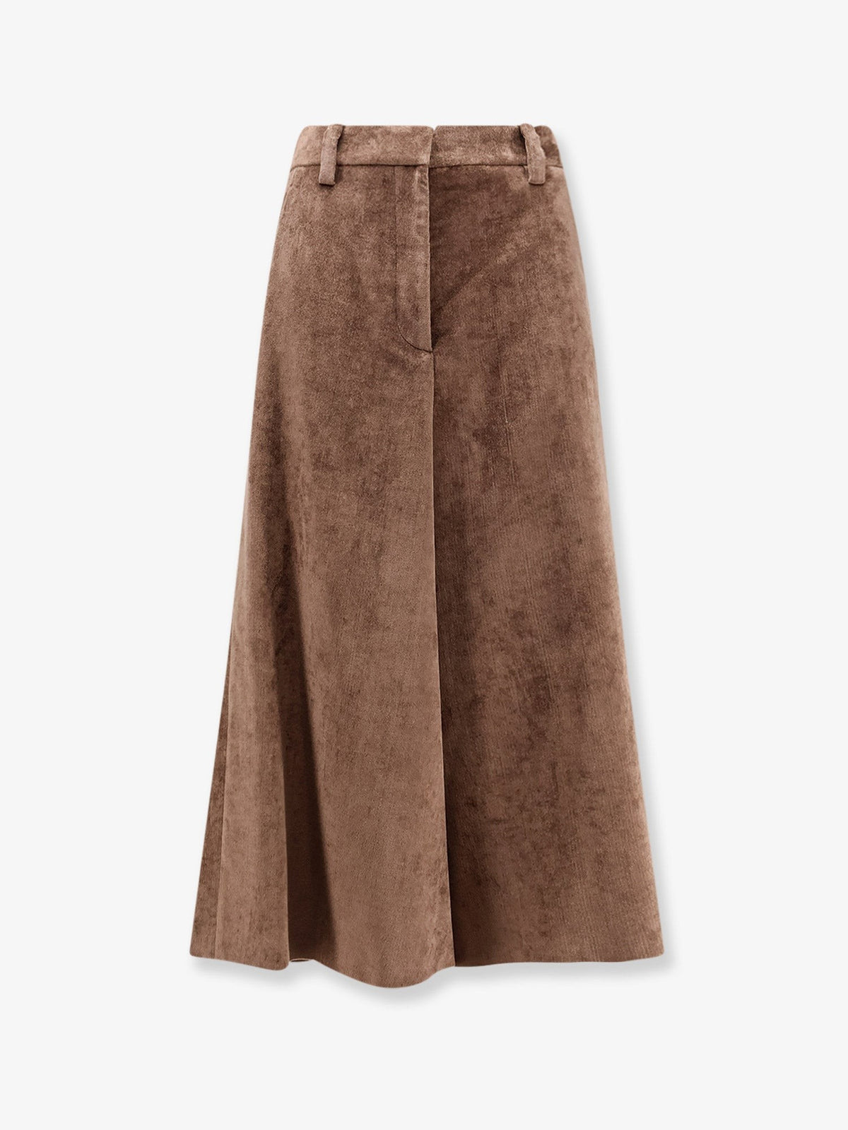 Brunello Cucinelli - Velvet skirt with Monili detail