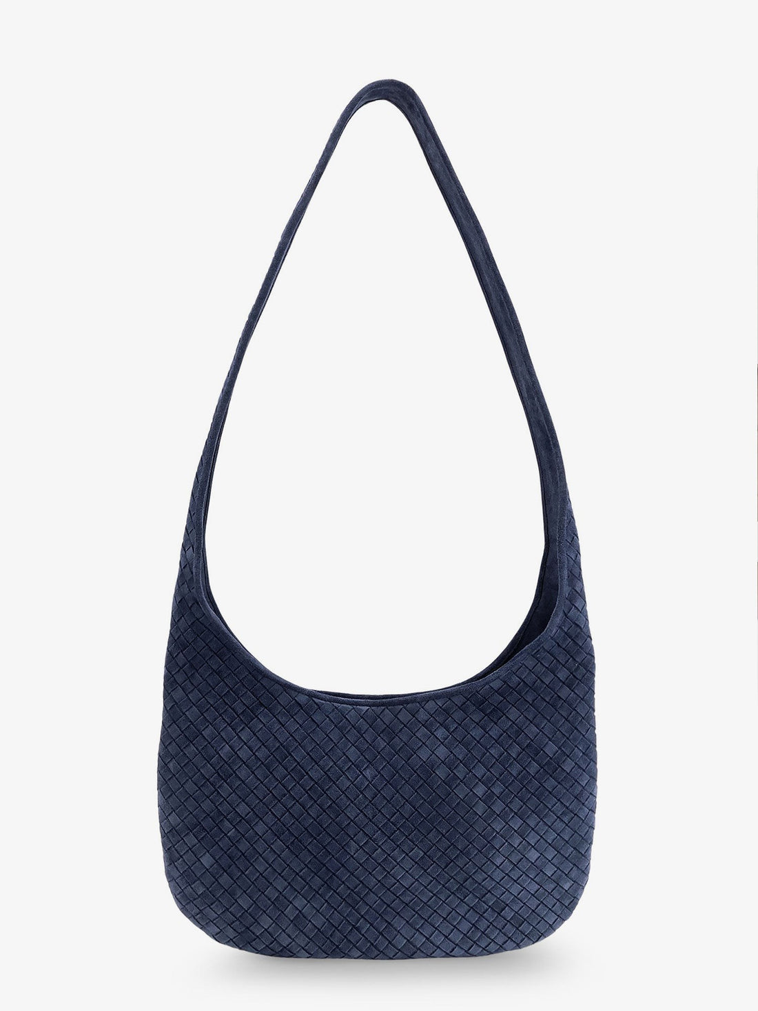 Bottega Veneta Veneto suede crossbody bag with Intrecciato motif