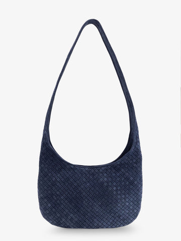 Bottega Veneta Veneto suede crossbody bag with Intrecciato motif
