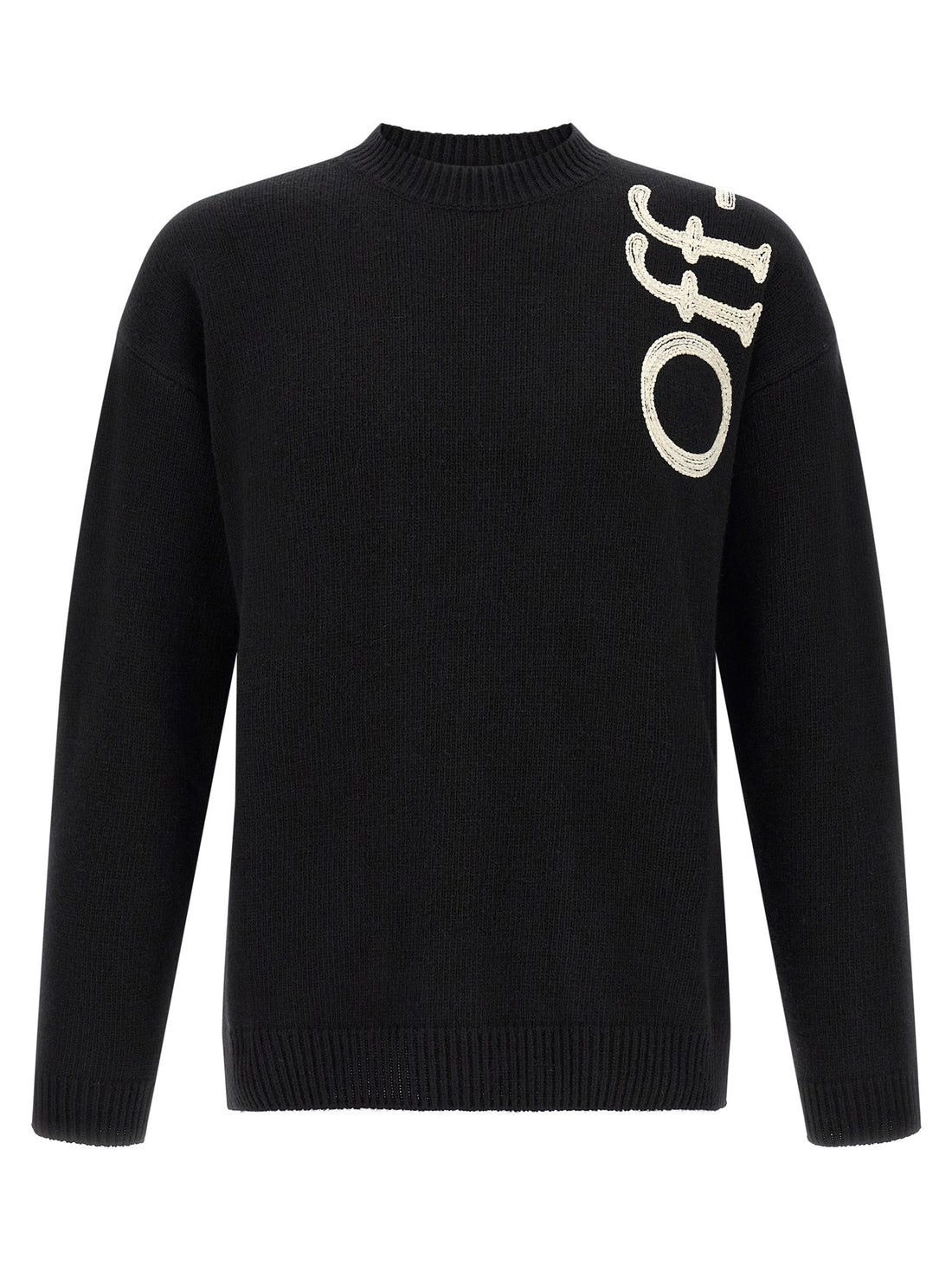 Off White - 'Vertical Bookish' sweater White Black