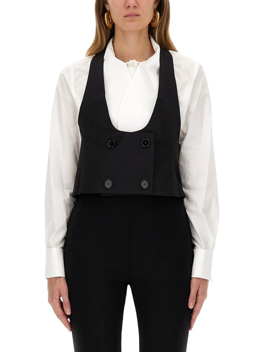 NINA RICCI - VEST WITH OPEN BACK