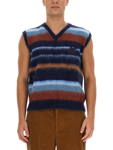 VEST WITH STRIPE PATTERN