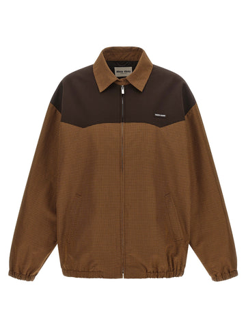 Miu Miu - Vichy blouson Brown 40 IT
