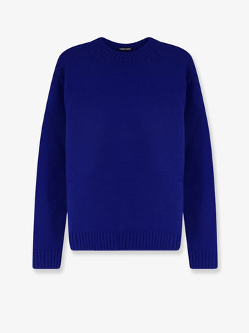 TOM FORD - Virgin wool and cashmere sweater Royalblue 48