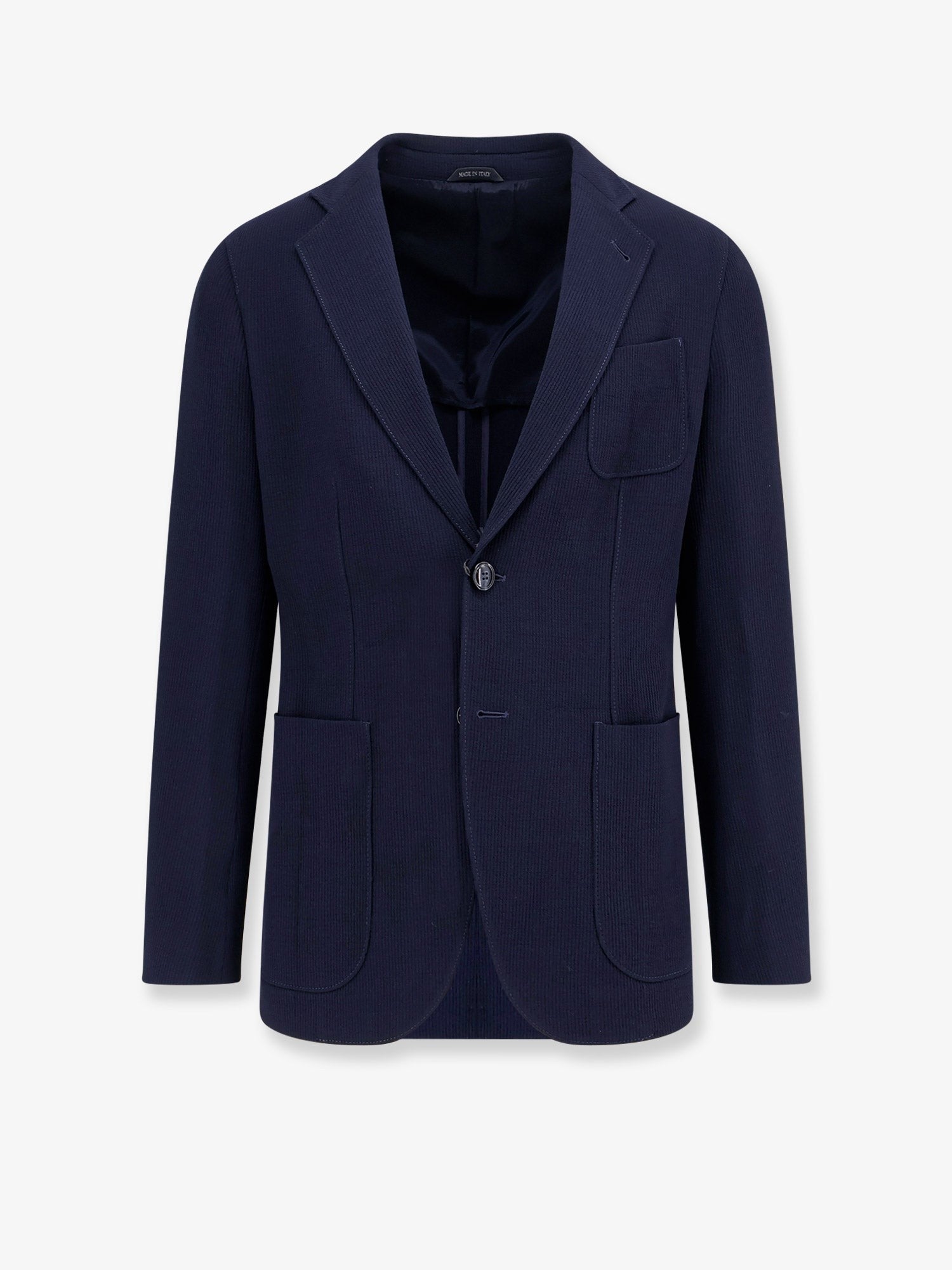 Virgin wool and viscose blazer