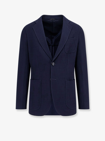Virgin wool and viscose blazer