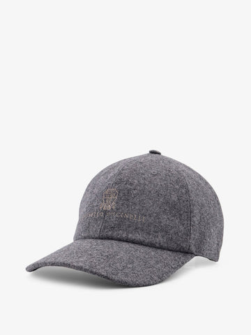 Brunello Cucinelli - Virgin Wool Baseball Hat GRIGIOMEDIOBROWN