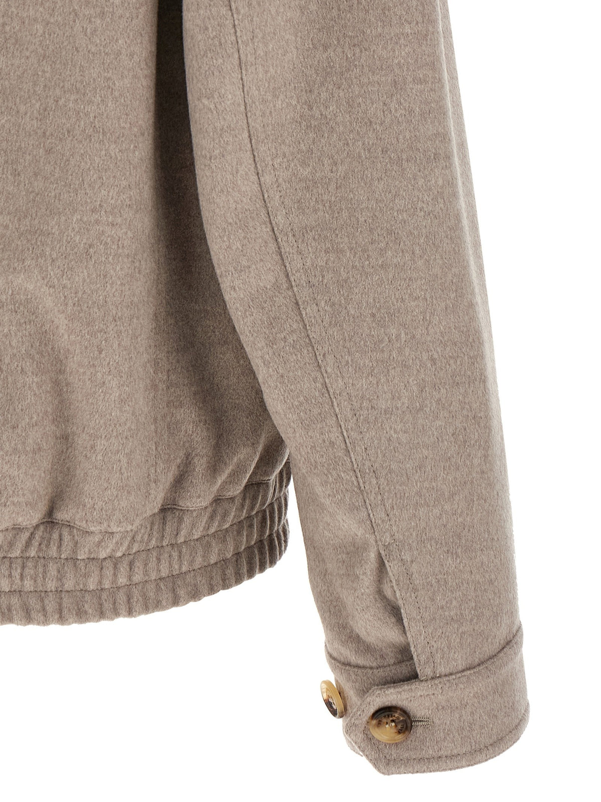 Brunello Cucinelli - Virgin wool beaver bomber jacket