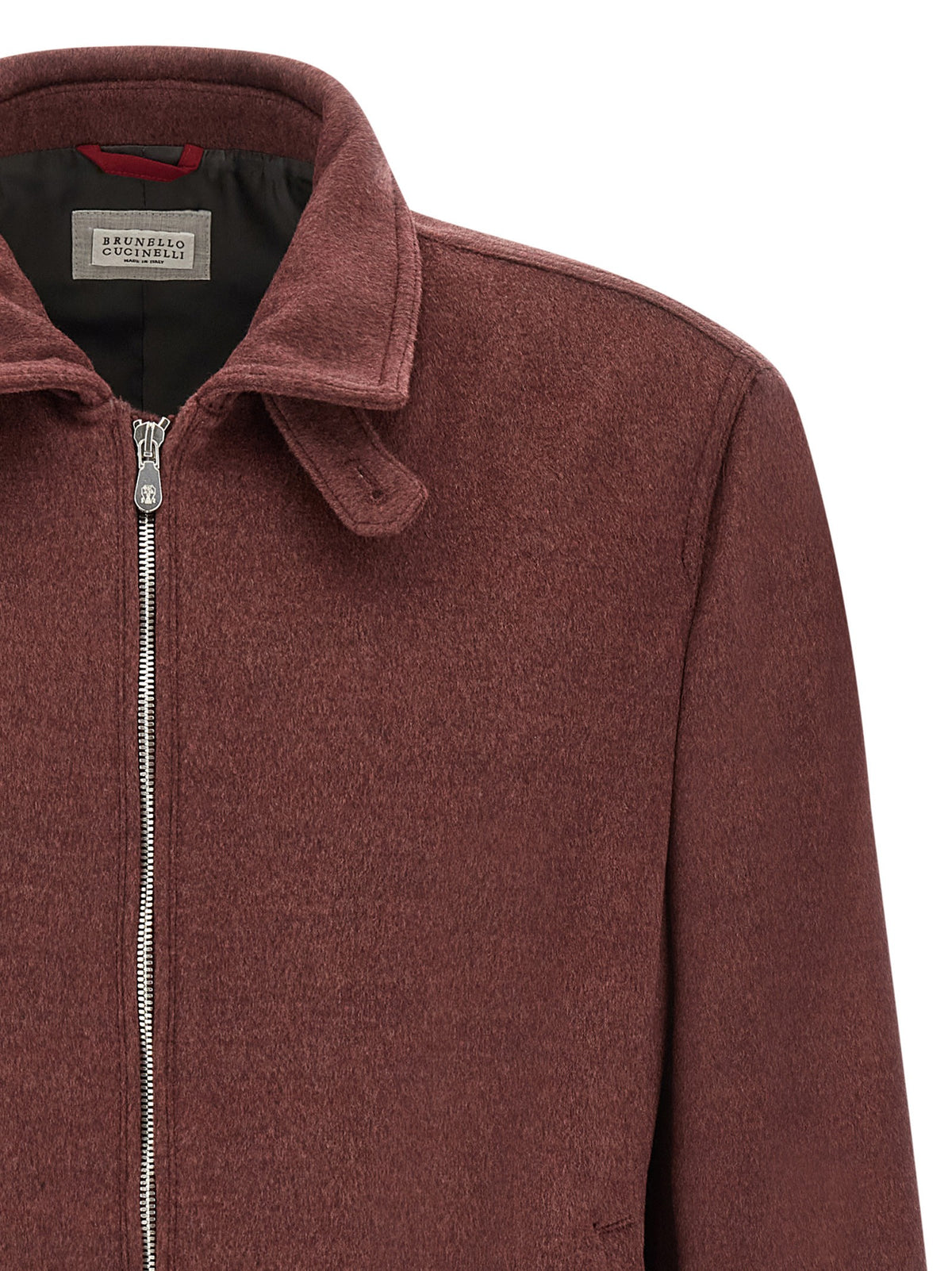 Brunello Cucinelli - Virgin wool beaver bomber jacket