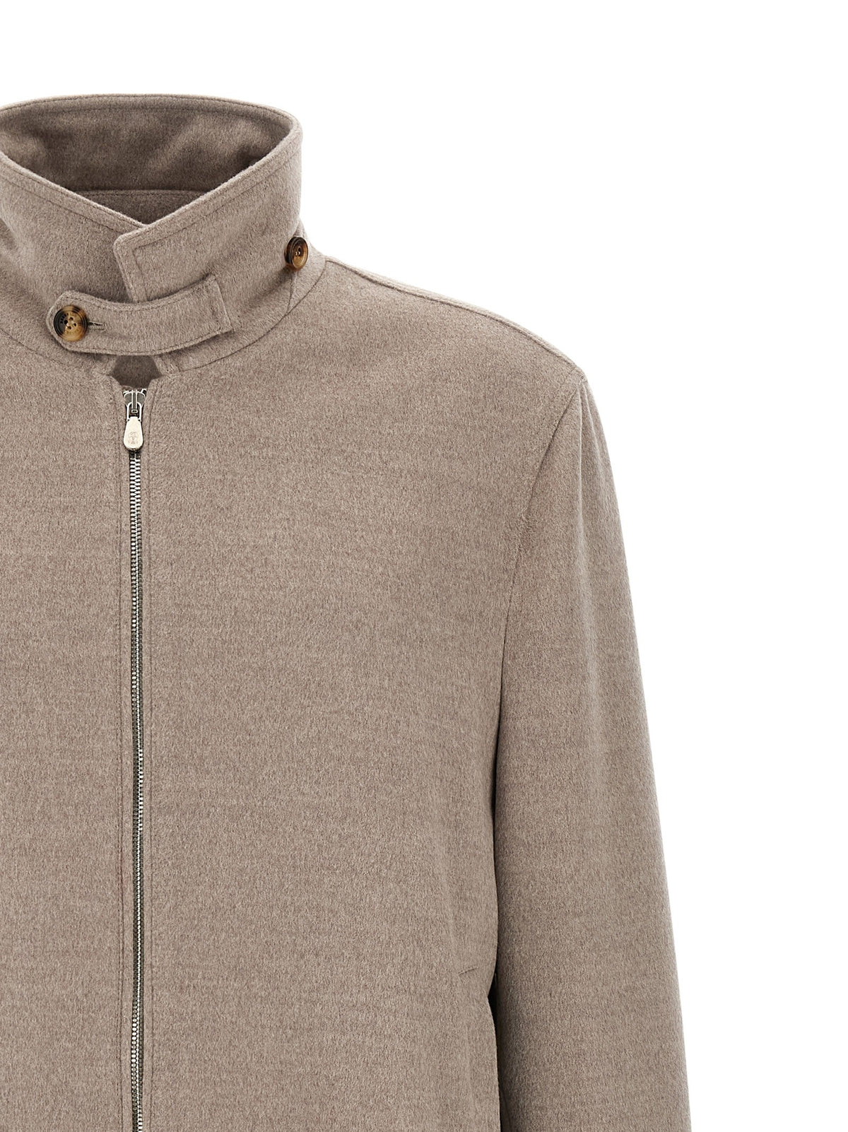 Brunello Cucinelli - Virgin wool beaver bomber jacket