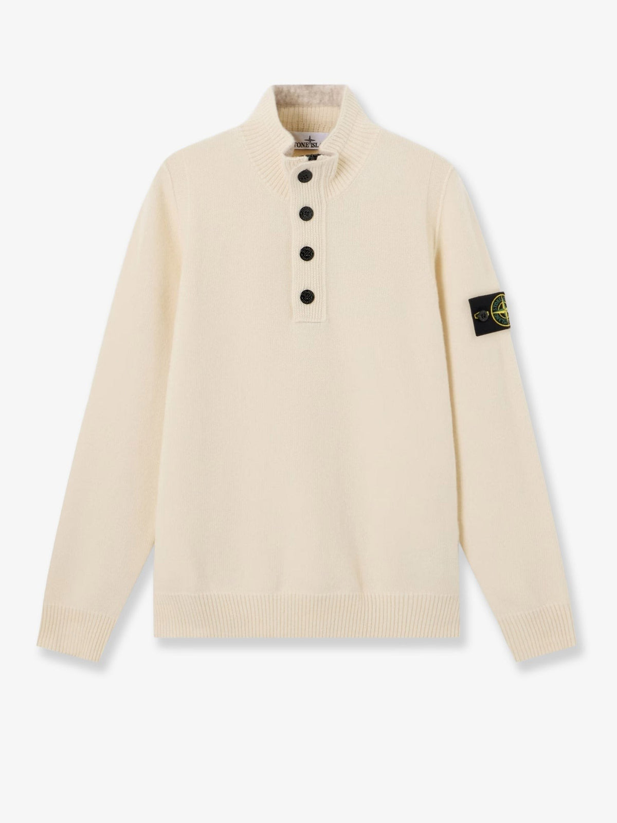 Stone Island - Virgin wool blend sweater Ivory
