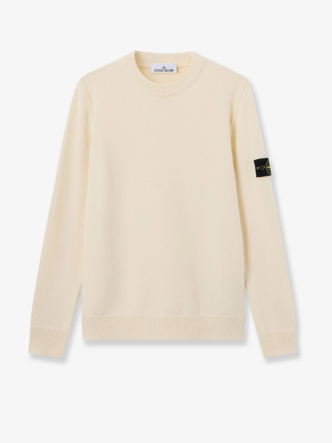 Stone Island - Virgin wool blend sweater Ivory