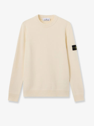 Stone Island - Virgin wool blend sweater Ivory