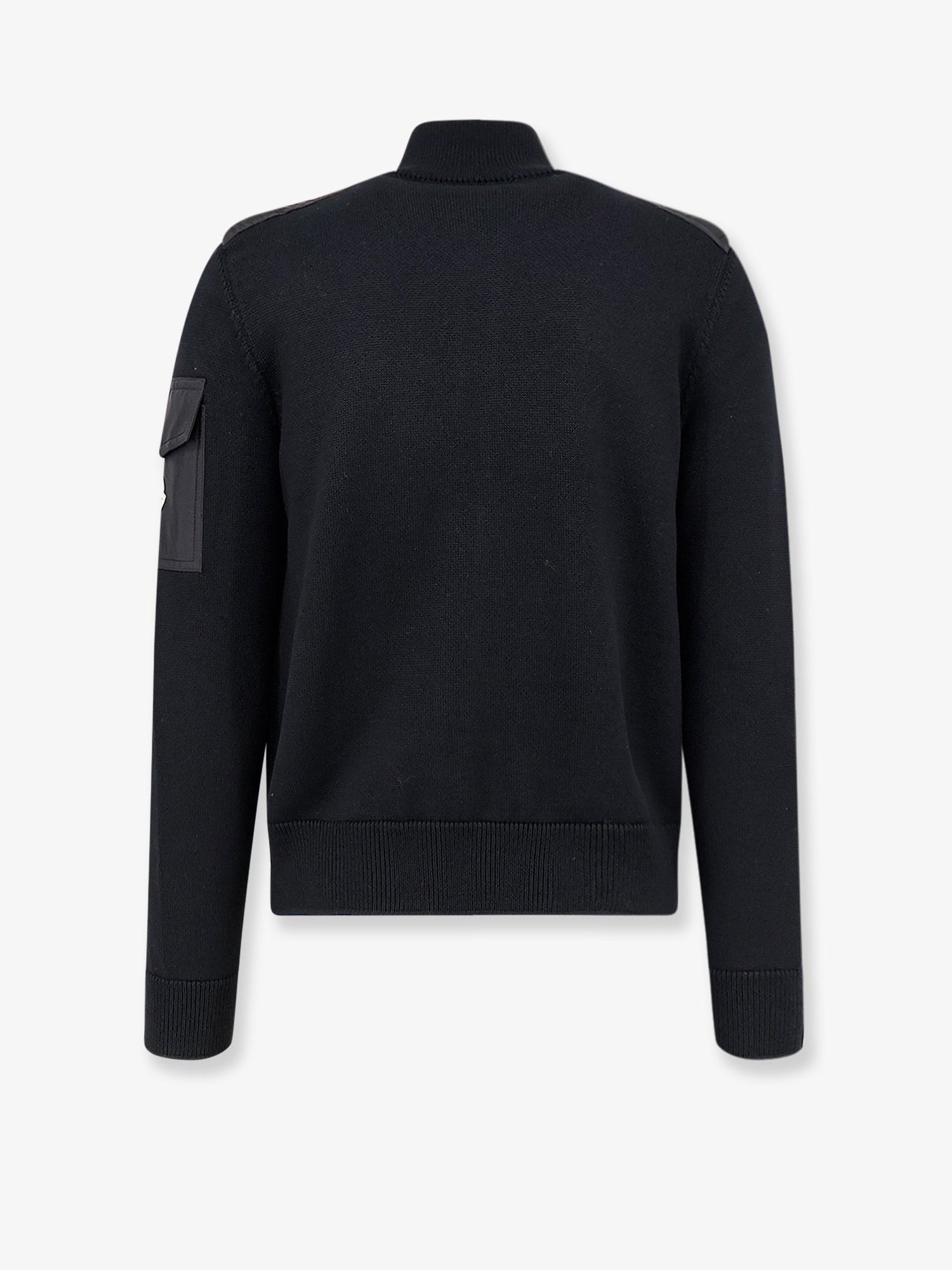 Moncler - Virgin wool cardigan with Logo patch