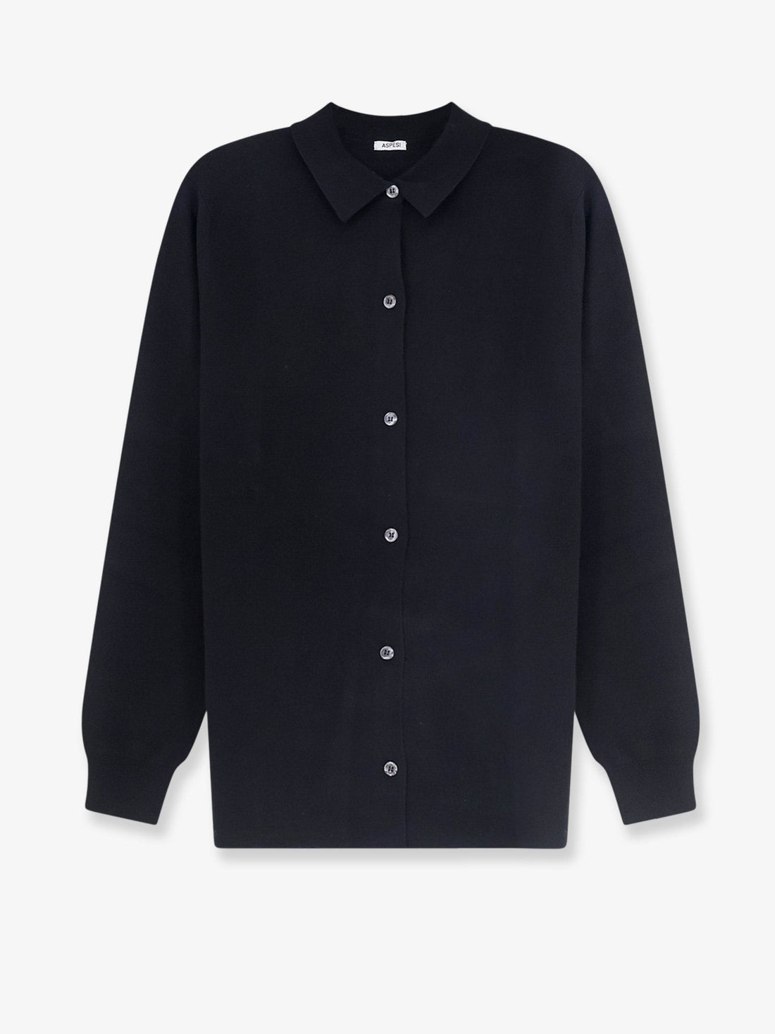 ASPESI - Virgin wool cardigan Black