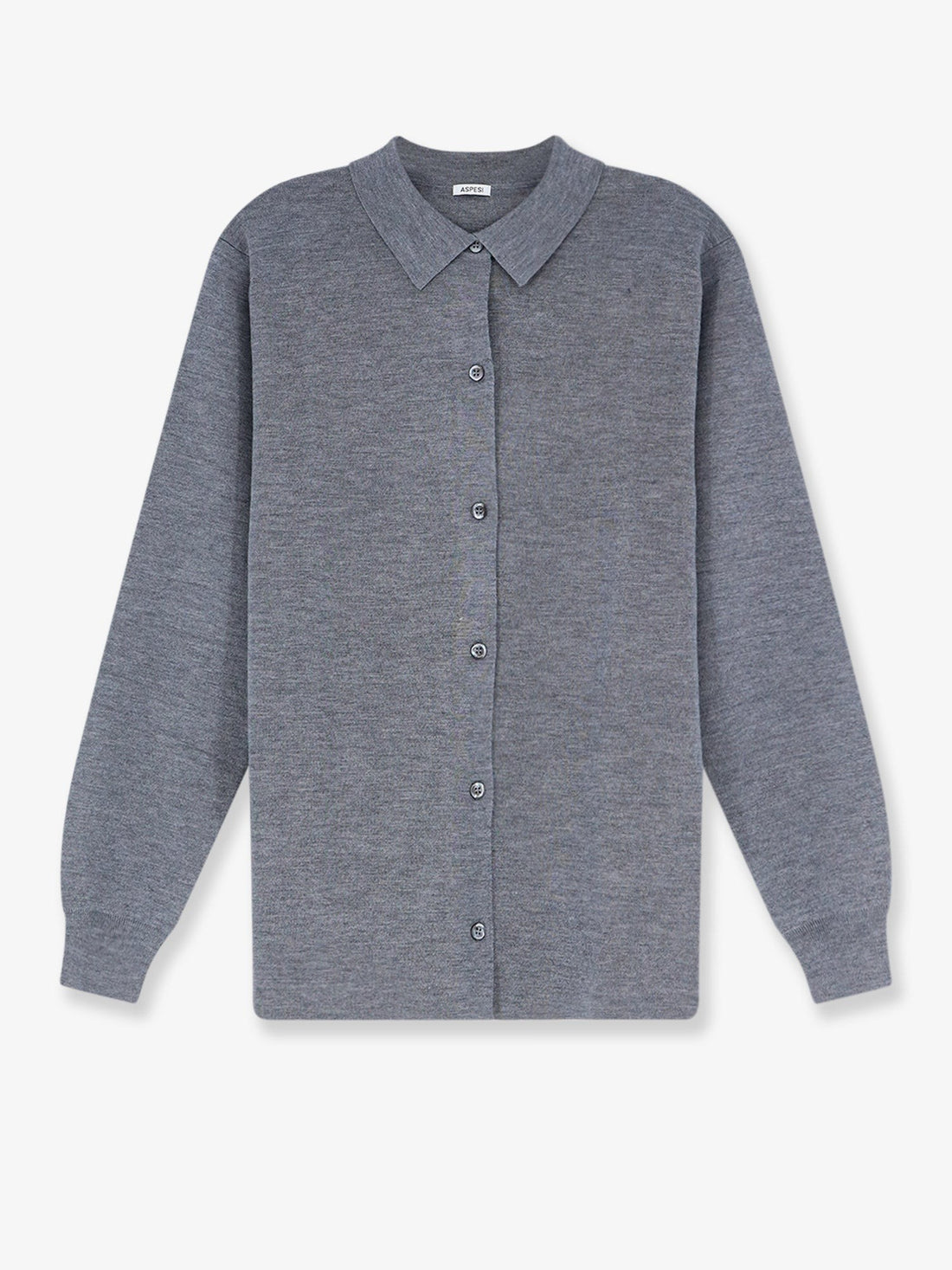 ASPESI - Virgin wool cardigan Grey