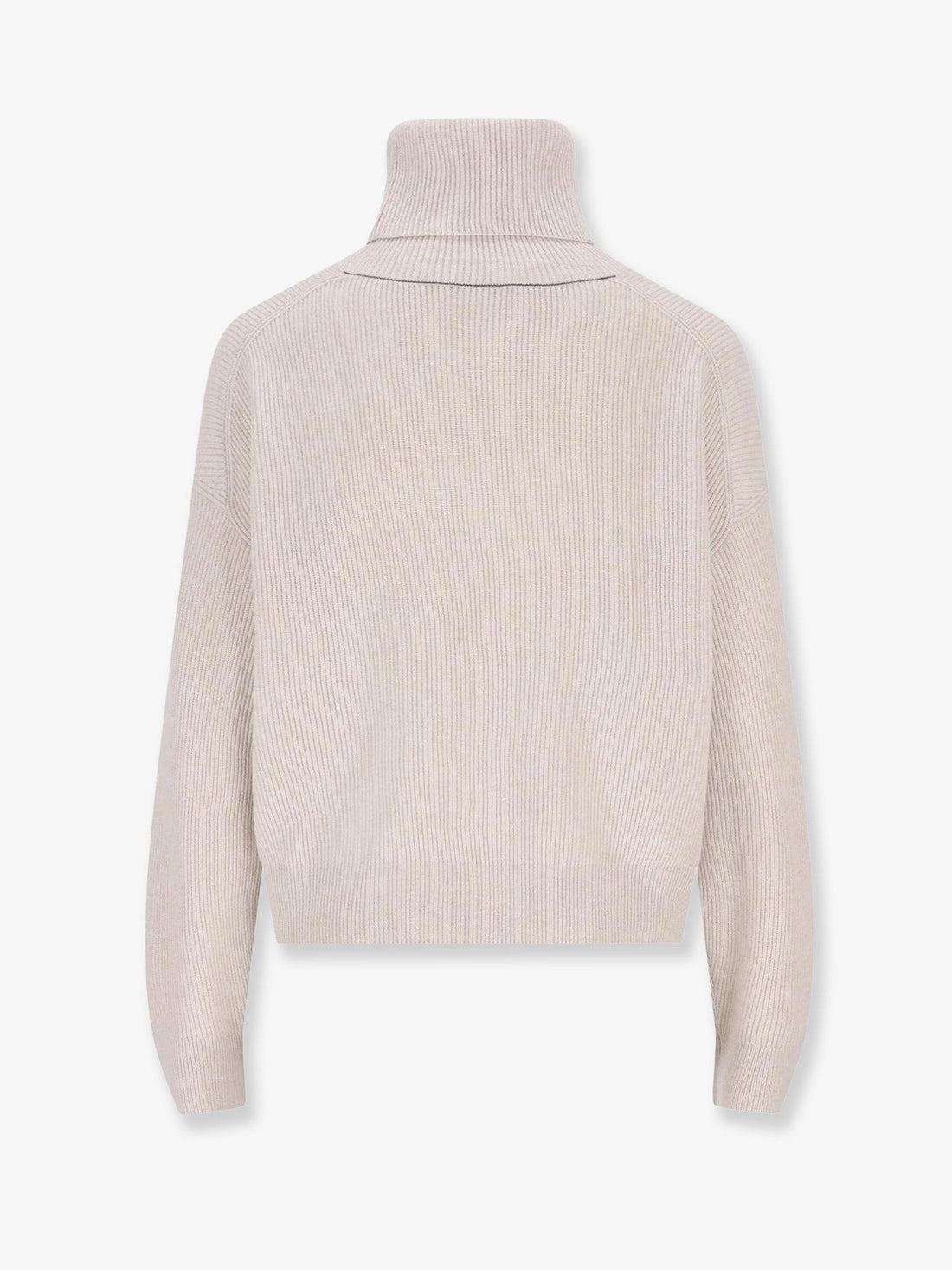 Virgin wool, cashmere and silk turtleneck