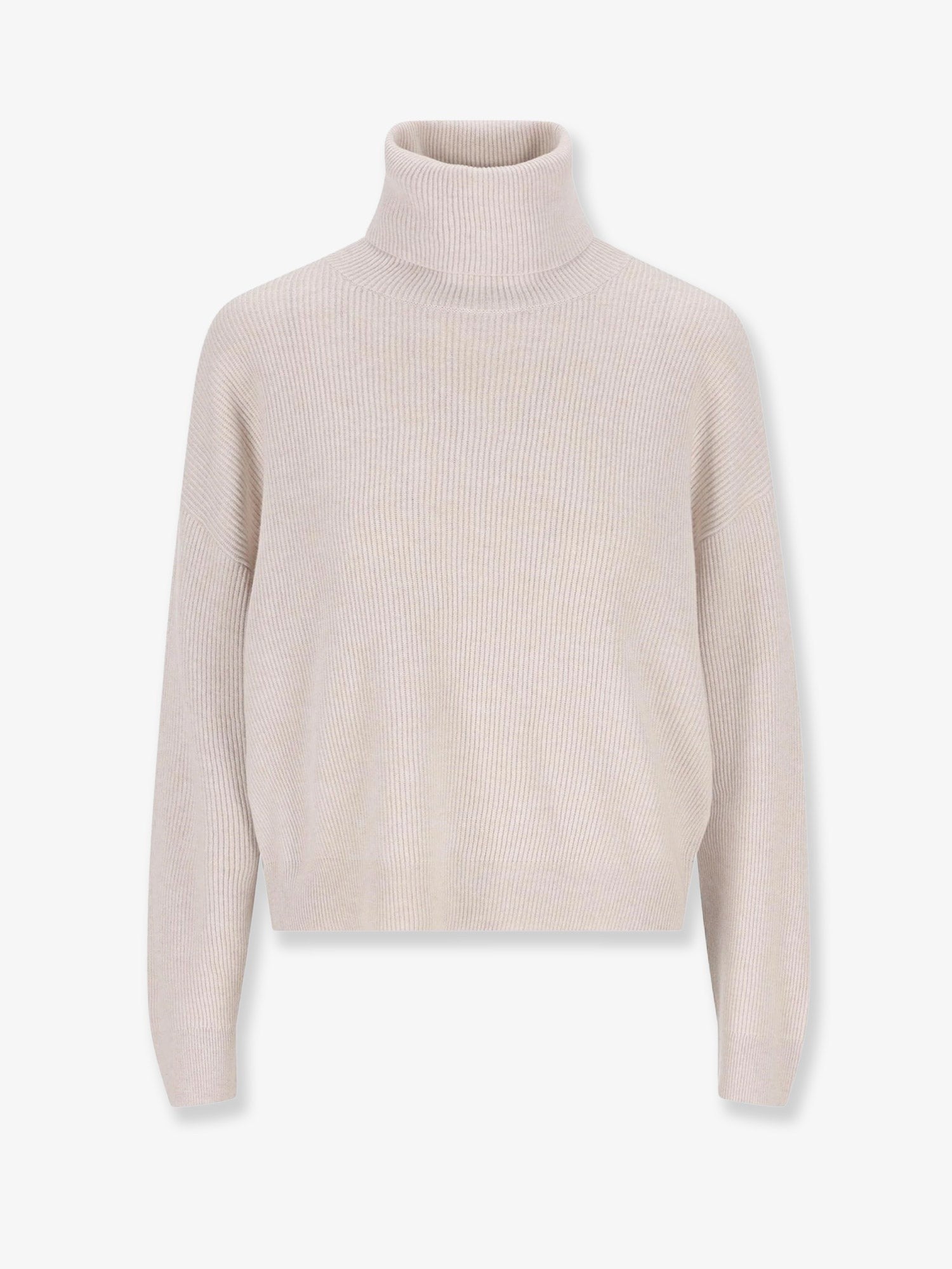 Virgin wool, cashmere and silk turtleneck