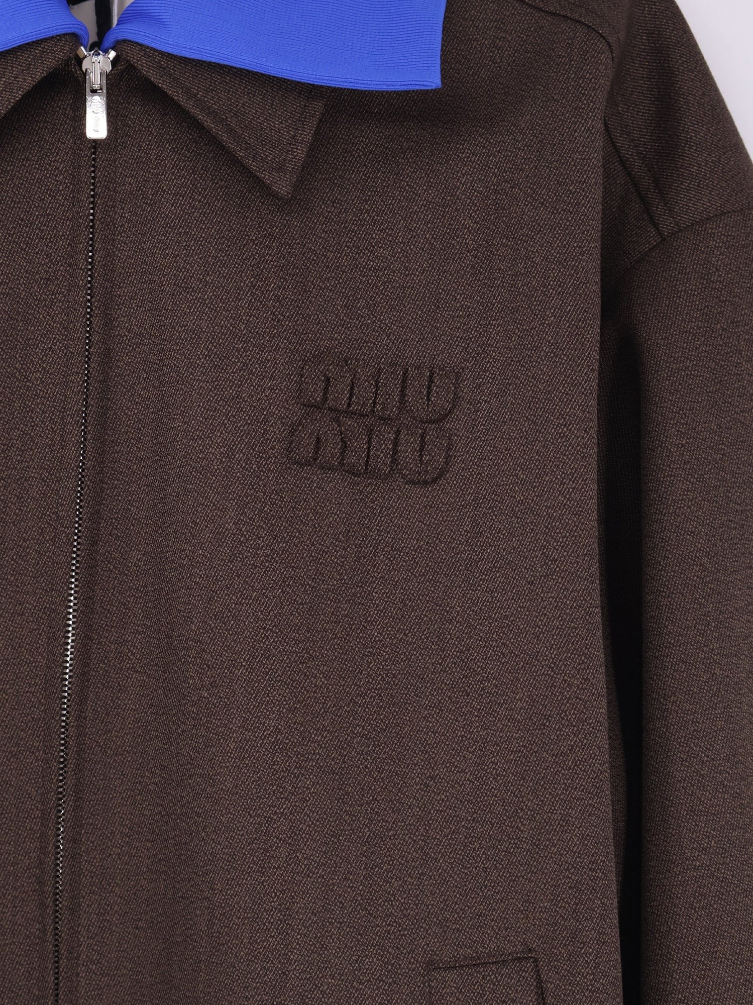 Miu Miu - Virgin wool jacket with Logo detail